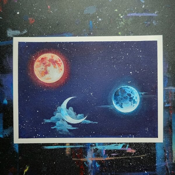 THREE MOONS<br>7x5"</br>