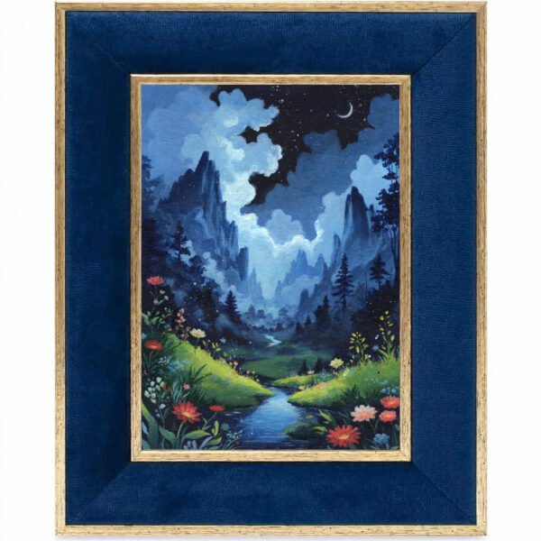 MOONLIT MOUNTAINS<br>5×7″</br>